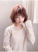 ゆるふわショートボブ　小顔ヘア