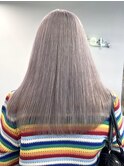 ミルクティーベージュローライトインナーカラーハイライト
