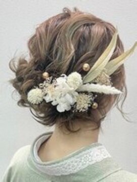 バサラ 横浜駅前店(VASARA) ゆるふわアップヘア♪着物ヘア/浴衣ヘア/卒業式ヘア/成人式ヘア