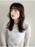 韓国風レイヤーカット/暗めブラウンベージュ/大橋直武