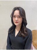 大人かわいいエギョモリミルクティーブラウン ひし形シルエット