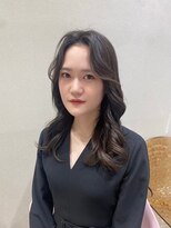 ロウ ジャム 横浜(ROW/JAM)&nbsp;大人かわいいエギョモリミルクティーブラウン ひし形シルエット