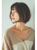 まーるいボブが可愛い
