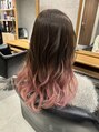 アミ 札幌大通(amie)&nbsp;淡いピンクのグラデーションカラーのお客様。