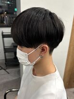 黒髪マッシュナチュラルマッシュメンズヘア韓国ツーブロック