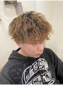 サーフカール/フェザーパーマ/ブルーブラック/稲毛駅/眉毛