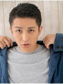 アッシュブラック爽やかスーツフェードスタイルZ南越谷!