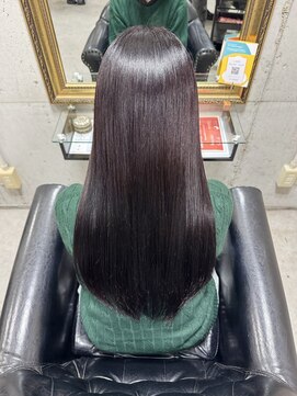 ルノン(LUNON) 黒髪クラゲヘアーオリーブグレー小顔ココアベージュ