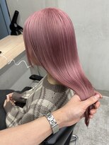 ギークス(GEEKS) 【GEEKS渋谷】全頭ブリーチ/ピンク/ハイトーンロング/イメチェン