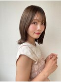 くびれボブ/ミルクティーベージュ/大人可愛い小顔ヘアp大宮
