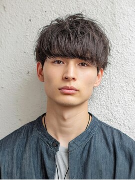 ラル 水戸県道50号店(Lalu.) 刈り上げセンターパート/波巻きツイストスパイラル/水戸