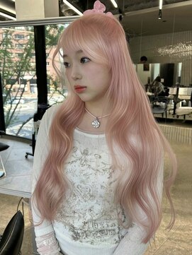 ペレ アネックス 大阪梅田茶屋町店(PELE ANNEX) イメチェン/ピンクベージュ/アンブレラカラー/前髪/梅田