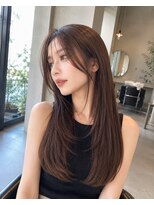 バグズ ヘアデザイン 桔梗が丘店(Baguz HAIR DESIGN) 大人韓国風くびれレイヤー美髪ストレートロングヘア