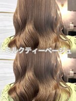 エルバイラビス 大宮(elu by lovis)&nbsp;《高橋亜美》ミルクティーベージュ/大宮/ブリーチ