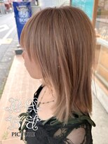 ピクチャー(PICTURE) ベージュ/ミルクティー/ダブルカラー/ブリーチ/リタッチブリーチ