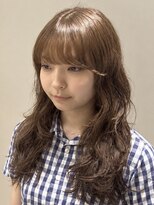 シアン 栄店(CYAN.) ヘーゼルカラー×ロングウェーブパーマ