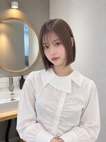 フォト 新宿三丁目(foto)&nbsp;髪質改善縮毛矯正地毛風ストレート切りっぱなしボブ