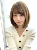 ひし形 好印象◎小顔 無造作カール  ボブディ丸みショート横浜