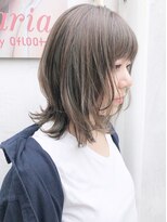 大人気！カーキグレージュ　シアーソフトウルフヘア☆