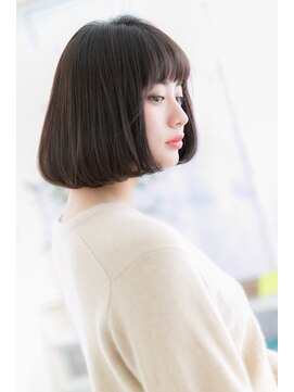 ヘアアンドビューティー ミック(Hair & Beauty miq) 黒髪ナチュラルボブで小顔見せ♪a
