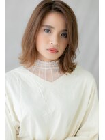 モッズヘア 越谷(mod's hair)&nbsp;かきあげバング大人ハイライト外ハネボブ304Z越谷10代20代30代