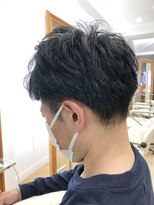 ヘッズ 本八幡店(HEADS)&nbsp;かき上げヘア　ニュアンスマッシュ　サイドパート　韓国マッシュ