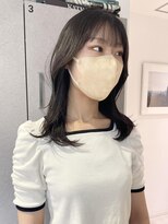 ヨーク(YOKE)&nbsp;【 YOKE 】暗髪くびれヘアミディアム韓国ヘア