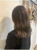 ダークブラウン_フェミニンロング_アースカラー