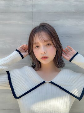 シーシンジュク 新宿南口(Sea shinjuku) 大人ガーリー/前髪/顔周りレイヤー×ブリーチなし韓国ヘア[新宿]