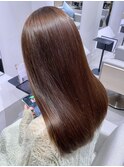うるさら美髪ストレートパーマ縮毛矯正ミディアムロング