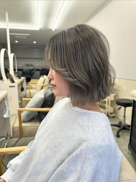 サンド 鹿児島中央(sand) イメチェン/ブリーチカラー/切りっぱなしボブ/鹿児島中央駅