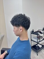 アイディール 心斎橋店(:ideal)&nbsp;爽やかマットショート☆ビジネス刈り上げツーブロックブラック