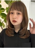ハイライトカラーグレージュベージュケアブリーチダブルカラー
