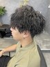 【男性限定】メンズカット＋ツイストorスパイラルパーマ ￥ 15400 → ￥13860