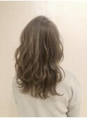 白髪ぼかしハイライト/ベージュ