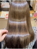 髪質改善カラー くすみベージュ