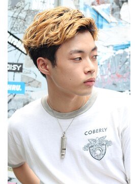 ブークル(boucle) グランジパーマ メンズ抜きっぱなしブリーチ