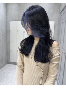 ピノ(pino.) デザインカラーケアブリーチ顔まわりレイヤー韓国風カット前髪