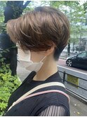 メンズライク/刈り上げセンターパート