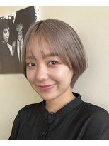 ヒート バイ アンカットラウンジ 渋谷(HEAT by UNCUT&LOUNGE)&nbsp;ショートボブ×ミルクティーカラー