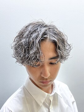 ルースト 京都河原町店(ROOST) 波巻きパーマホワイトハイライト