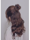 ハーフアップアレンジ/ロングヘアアレンジ/お団子アレンジ