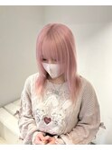 12327艶髪ホワイトピンクラベンダーミルクティー韓国風巻きボブ