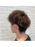 伸ばしかけボブパーマゆるふわプードルパーマ顔周りカット
