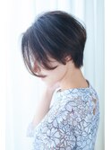 アラフィフショートヘア後頭部ふんわり美シルエット(st橋元)
