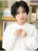 黒髪セミウェットくせ毛風小顔ショートウルフc6浦和20代30代40代