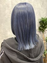 ロア(LQQA)&nbsp;ブリーチありコバルトブルーカラー