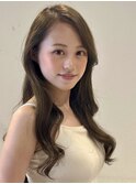 大人レイヤー×透明感ブラウン