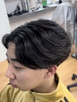 ビカムメンズヘアー 栄店(become men's hair)&nbsp;ニュアンスパーマ曲がる縮毛矯正ニュアンスストレート 名古屋栄