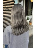 シルバーベージュ &nbsp;ミディアムレイヤーカット